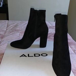 Aldo black booties size 7